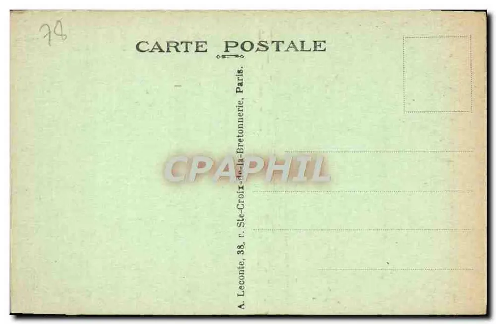 Versailles — L'Hôpital Militaire — A. L. — n° 170 - Rückseite