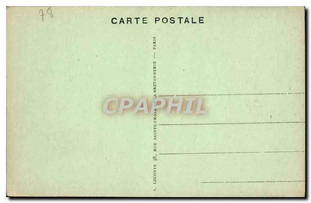 Versailles — Militärkrankenhaus — A. L. - Rückseite