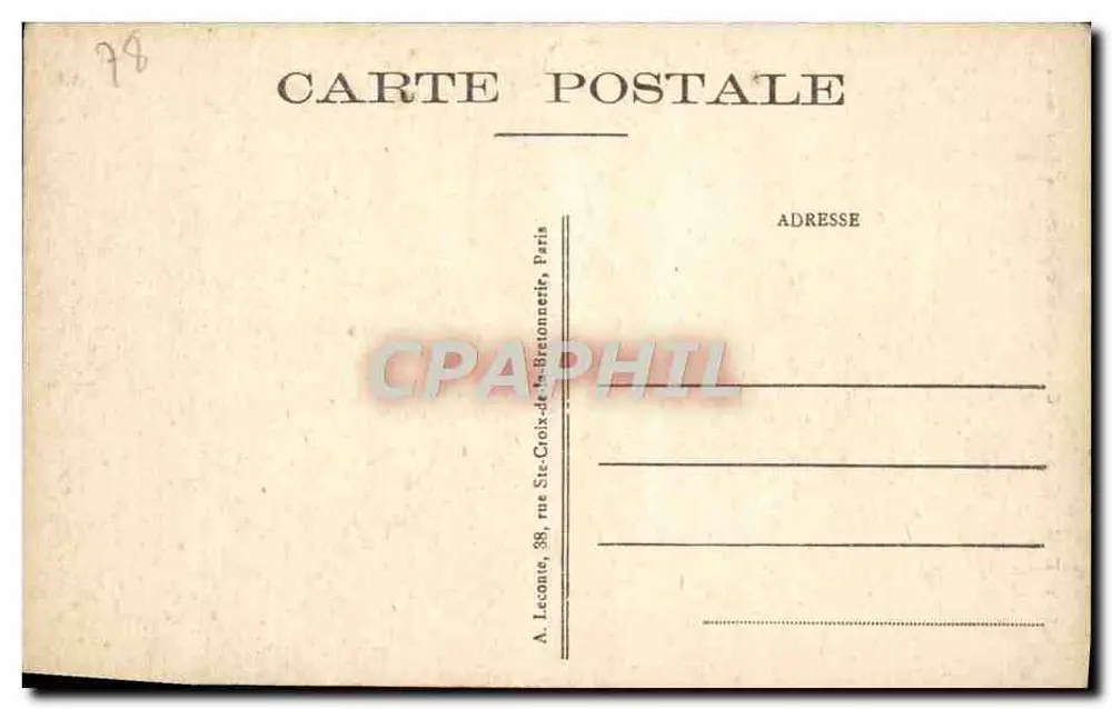 Versailles — A Igreja de Santa Joana d'Arc — A.L. n°171 - Verso