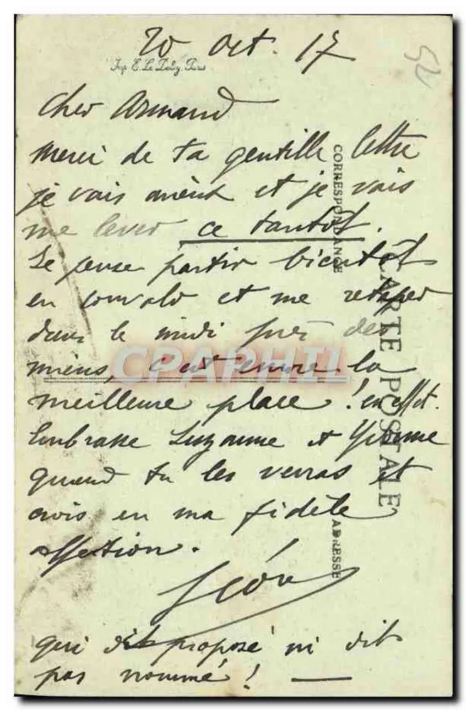 Umgebung von SAINT-DIZIER — Schloss JEAND'HEURS — A. Gauthier, Verlag, Saint-Dizier - Rückseite