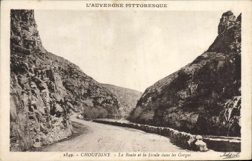 Chouvinigny — Die Straße und die Sicule in den Schluchten — Verlag Ideal, n° 2849 - Vorderseite