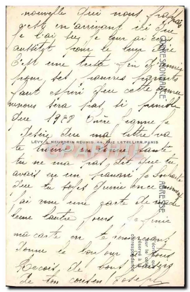 Marseille — Das Schloss If — Verlag LL, Nr. 73 - Rückseite