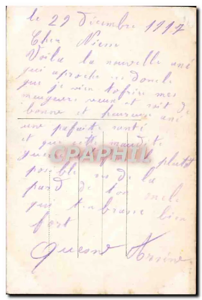 Bukiet kwiatów i gałęzie sosny — FURIA 1948/s - Rewers