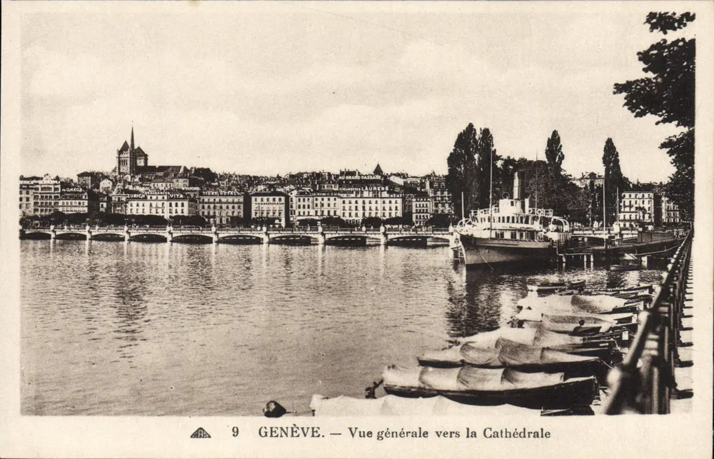 Genf — Allgemeiner Blick zur Kathedrale - Vorderseite