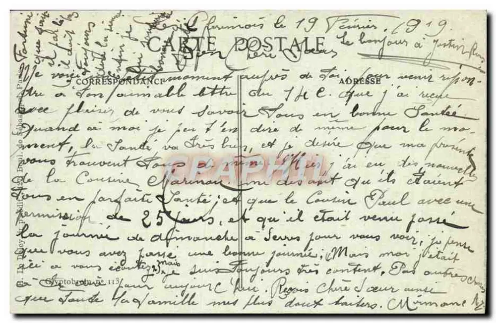 Soldat et femme au bord d'un lac — scène romantique — éditeur B.L.D. - Verso