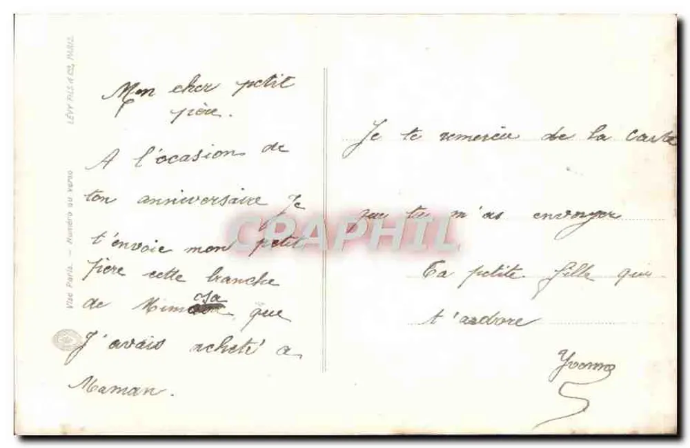 Menina segurando um buquê de rosas — Masange 253 - Verso
