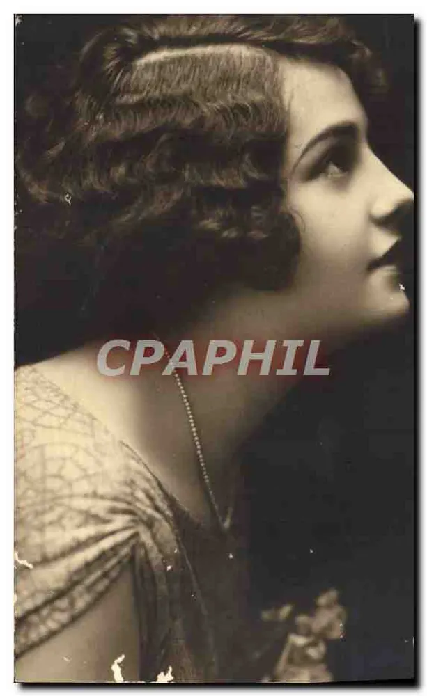 Portrait de jeune femme — profil — éditeur non visible - Vorderseite