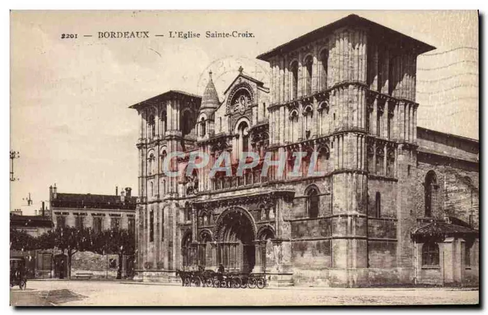 Bordeaux — A Igreja de Santa Cruz — editor A.D.D.A. n°2201 - Frente
