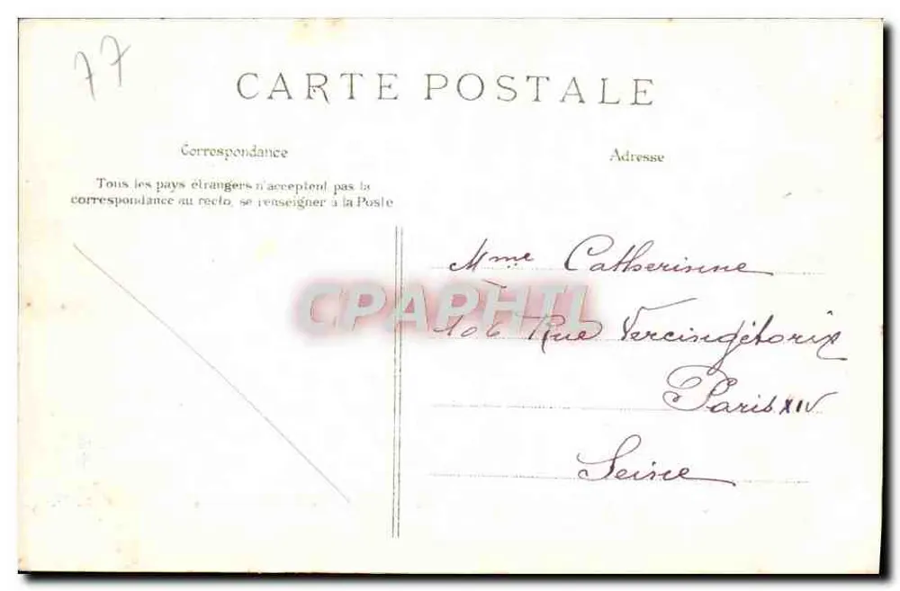 Forêt de Fontainebleau-Barbizon — Brioche de Brillat Savarin — Verlag A. Sirons - Rückseite