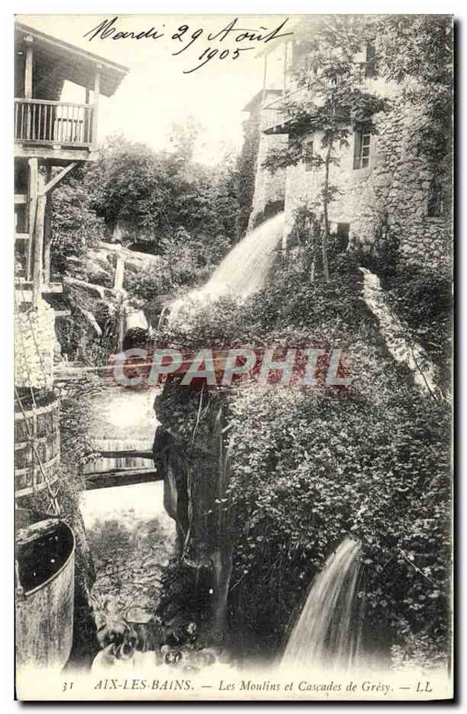 Aix-les-Bains — Die Mühlen und Wasserfälle von Grésy — L.L. Nr. 31 - Vorderseite
