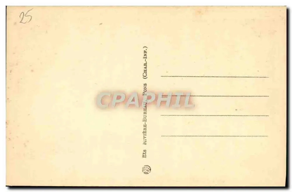 Fontaine-de-Vaucluse — Die Wasserfälle und die Spitze — Edit. Vve Martin n° 5895 - Rückseite