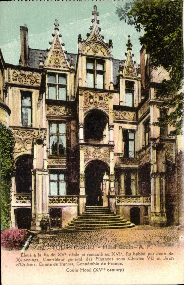 Hotel Gouin - Tours (Indre-et-Loire) - A. P. - Frente