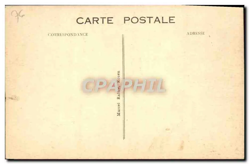 Rouen — Allgemeiner Blick vom Steilufer Sainte-Catherine — Verlag Marcel Rallier, Rouen - Rückseite