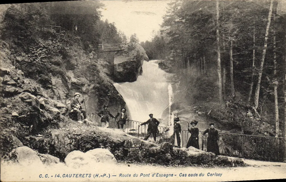 Cauterets (H.-P.) — Route du Pont d'Espagne — Cascade du Cerisey — C.C. 14 - Vorderseite