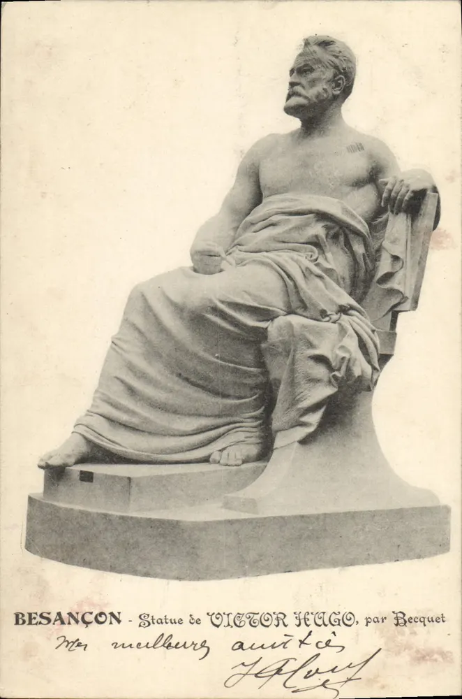Besançon - Estátua de Victor Hugo, por Becquet - Frente