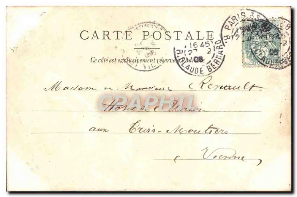 Bonnemaison — Käsemann — Photographie & Druck. Goupil & Cie - Rückseite