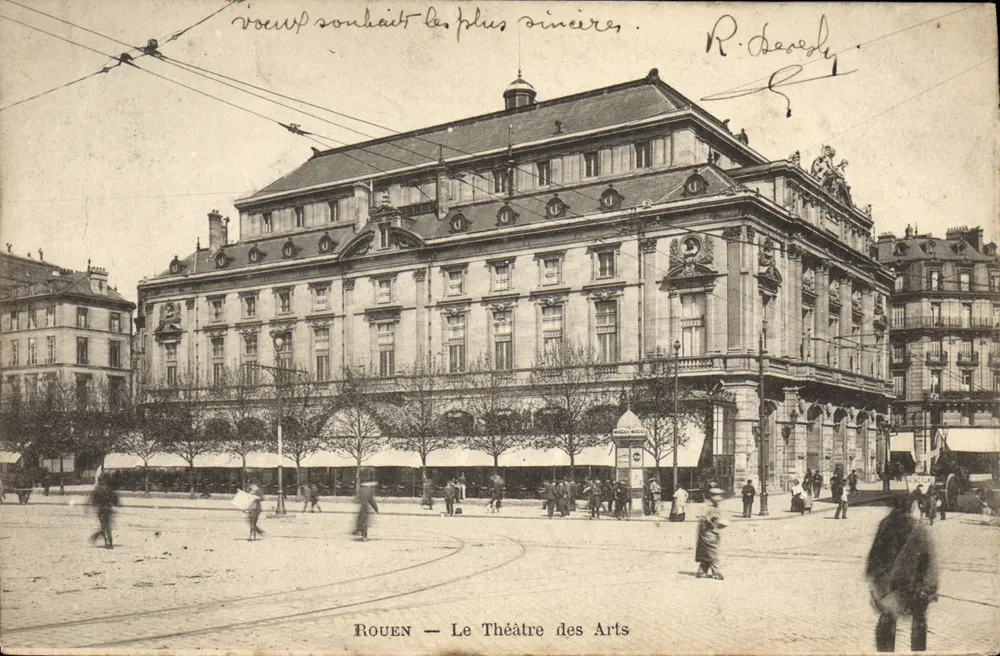 Rouen — El Teatro de las Artes — R. Deseley - Anverso