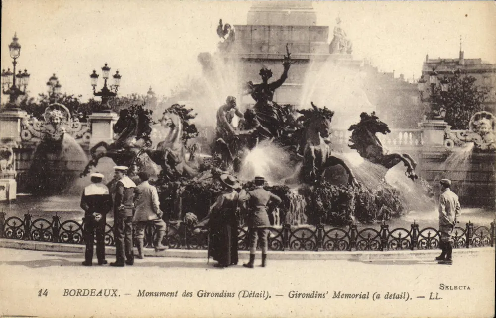 Bordeaux — Monument dos Girondinos (Detalhe) — Selecta - Frente