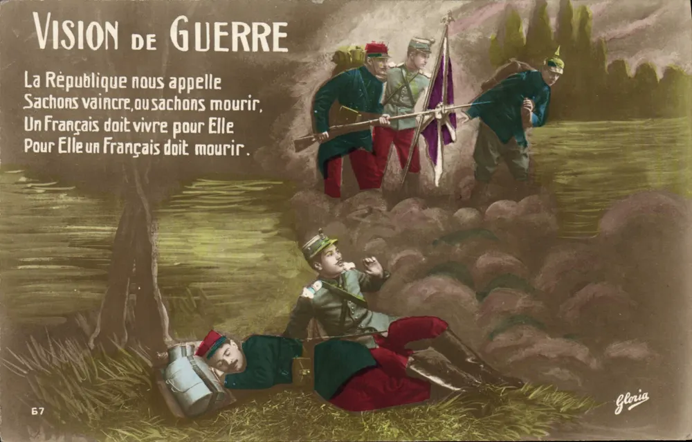 Kriegsansicht — Patriotischer Slogan — Gloria, n° 67 - Vorderseite