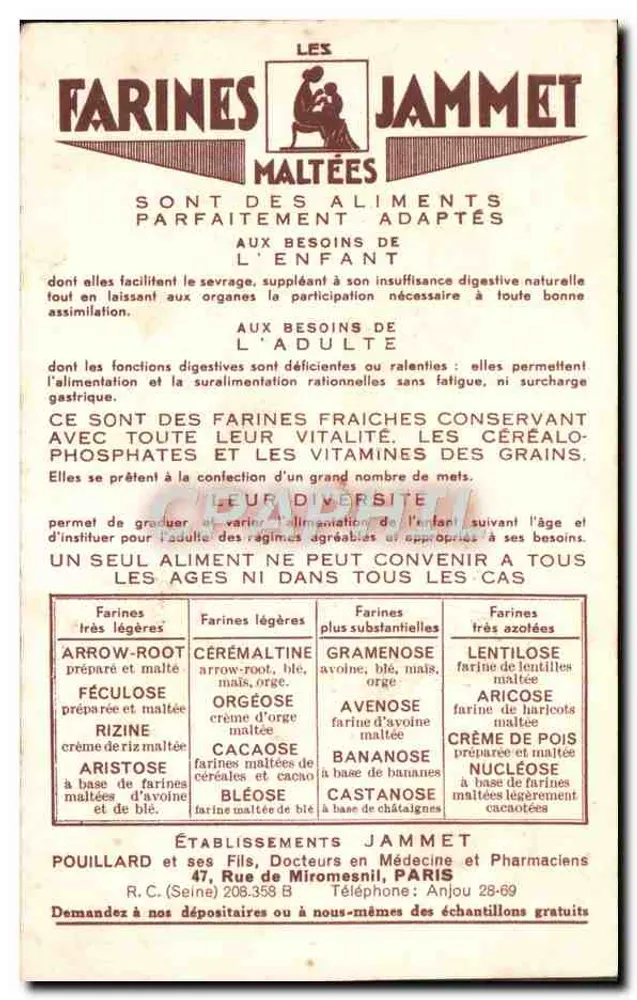 Die alten Provinzen Frankreichs — Die Normandie — Verlag Farines Jammet - Rückseite
