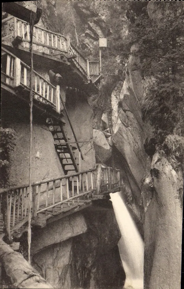 As Gorges de Triège — Linha Marfigny-Chamonix — Louis Burgy & Cie, Lausanne - Frente