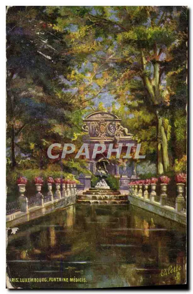 Paris, Luxembourg - Fontaine Médicis — éditeur Cilette, n° 51 - Vorderseite