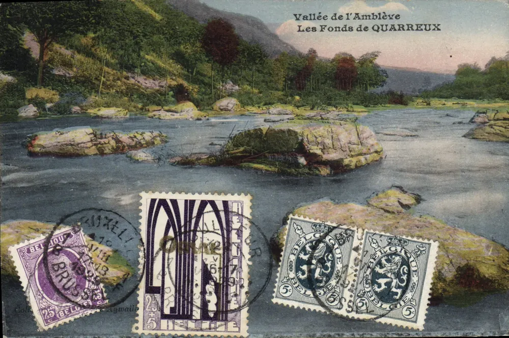 Tal der Amblève — Les Fonds de Quarreux — Phototypie E. Deaix, Brüssel - Vorderseite
