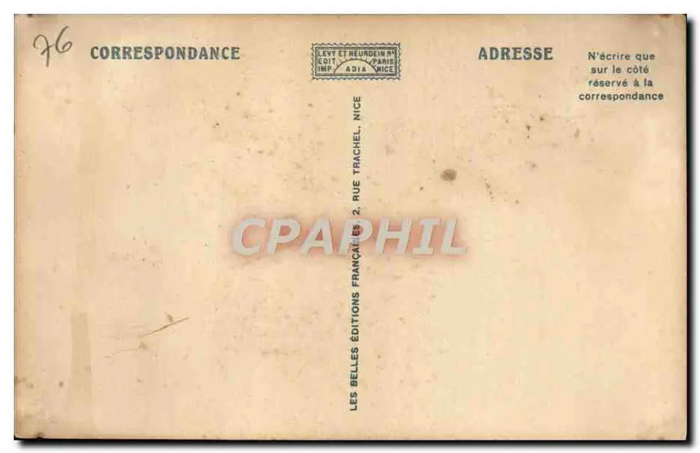 Trouville — Das Casino und der Hafen — Antike Ansichtskarte — Adia, n°604 - Rückseite