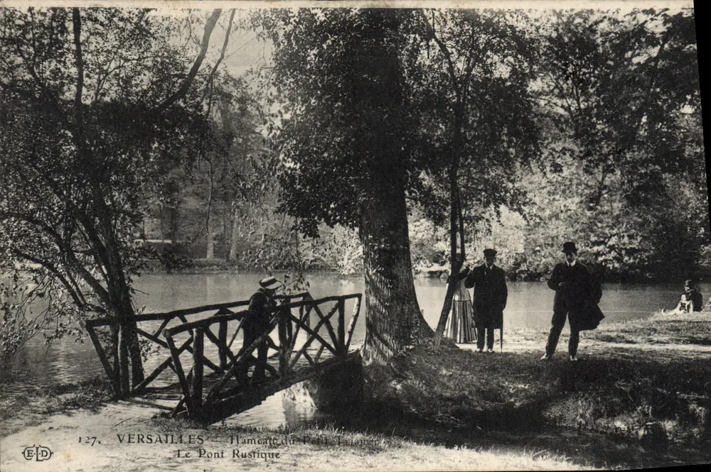 Versailles — Hamlet von Petit Trianon — Der Rustikale Brücke — Verlag EDP, Nr. 127 - Vorderseite