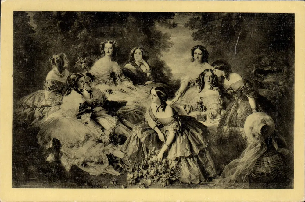 Schloss Malmaison — Winterhalter, Kaiserin Eugénie und ihre Damen der Ehrenwache — Edition des Musées Nationaux - Vorderseite