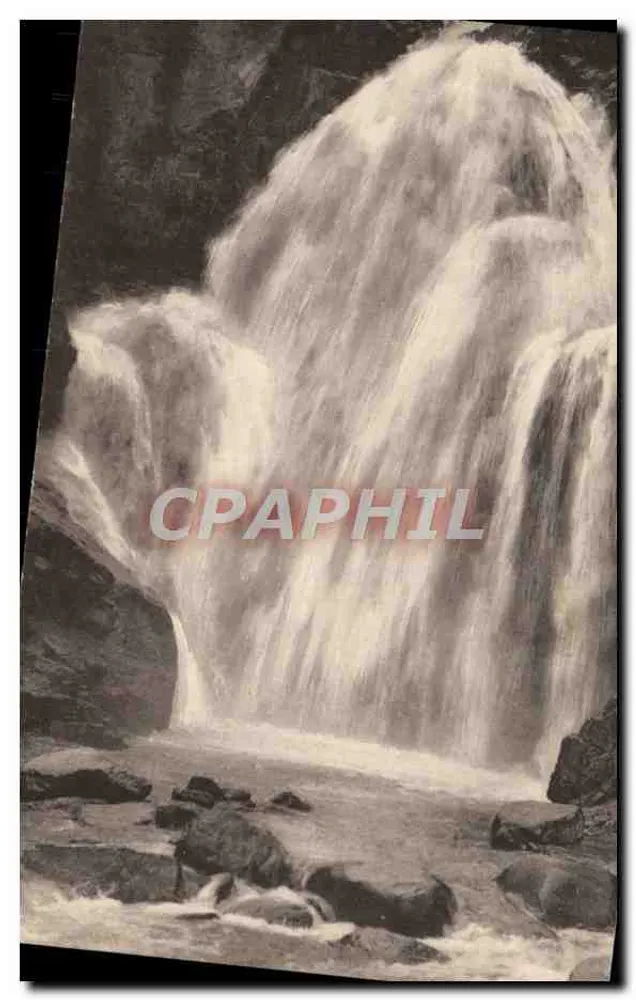 Waterval van Berberine bij Châtelard — Lijn Martigny-Chamonix — Louis Burgy & Cie, Lausanne - Voorkant