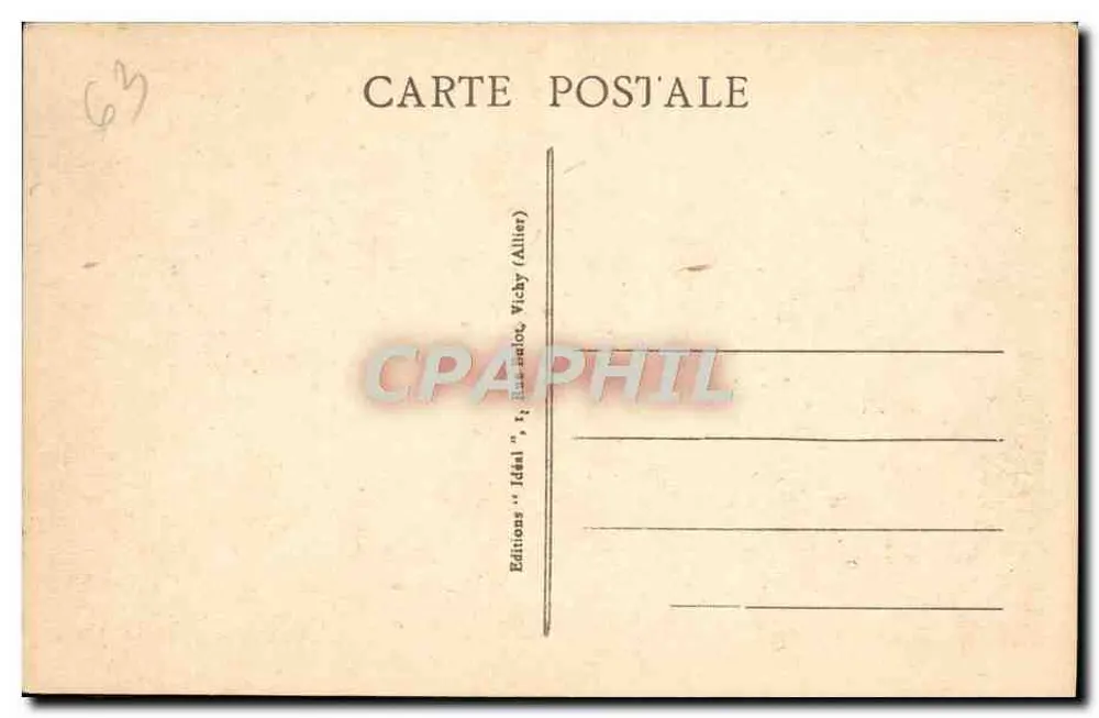 Panorama di ROYAT e CLERMONT visto dal Paradis — L'Auvergne Pittoresque — n° 4269 — Editore Ideale - Verso