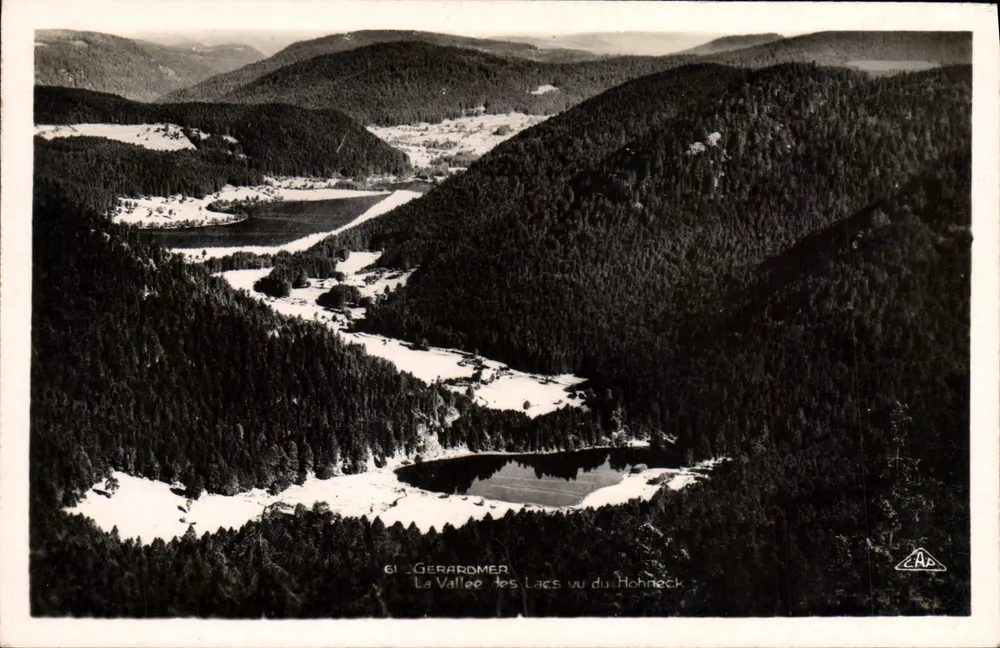 Gerardmer — Blick auf die Tal der Seen vom Hohneck — A. P. Strasbourg - Vorderseite