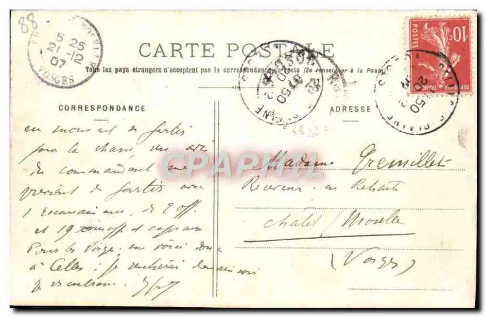 Valle di Celles (Vosges) — Vista presa dalla Roche d'Alvine — C. Thomas, editore, & Celles - 4441 - Verso