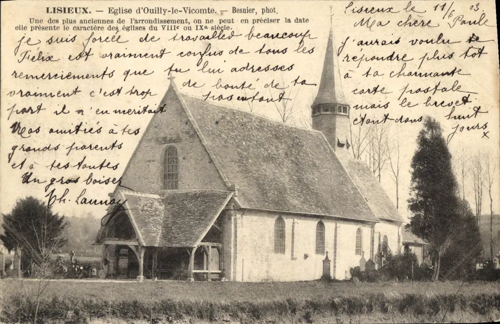 Lisieux — Igreja de Ouilly-le-Vicomte — Besnier, fot. - Frente