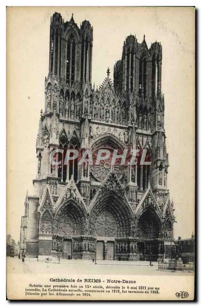 Catedral de REIMS - Nossa Senhora — editor EID, n° de série 51 - Frente