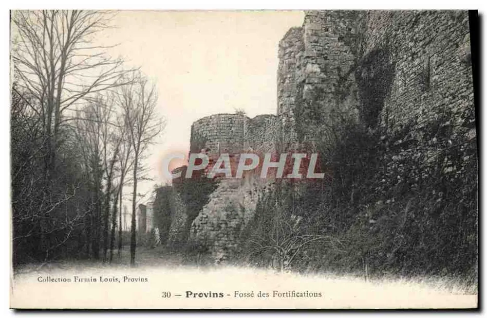 Provins — Fosso das Fortificações — Coleção Farmin Louis, n°30 - Frente