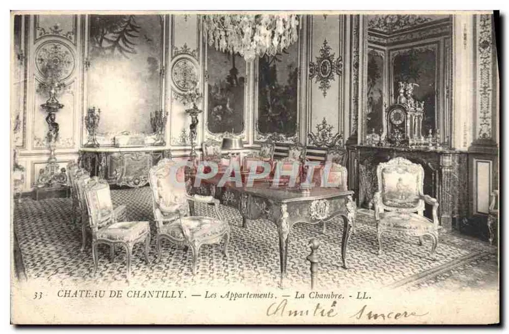 Schloss Chantilly — Die Wohnungen — Das Zimmer — LL. - Vorderseite