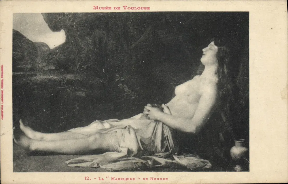 Museu de Toulouse — A «Madeleine» de Henner — Edições Léonard, n°12 - Frente