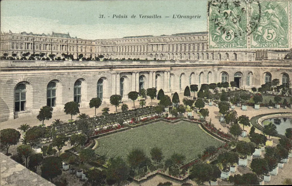 Palácio de Versailles — A Orangerie — Héliotypie Bourdier-Faucheux - Frente