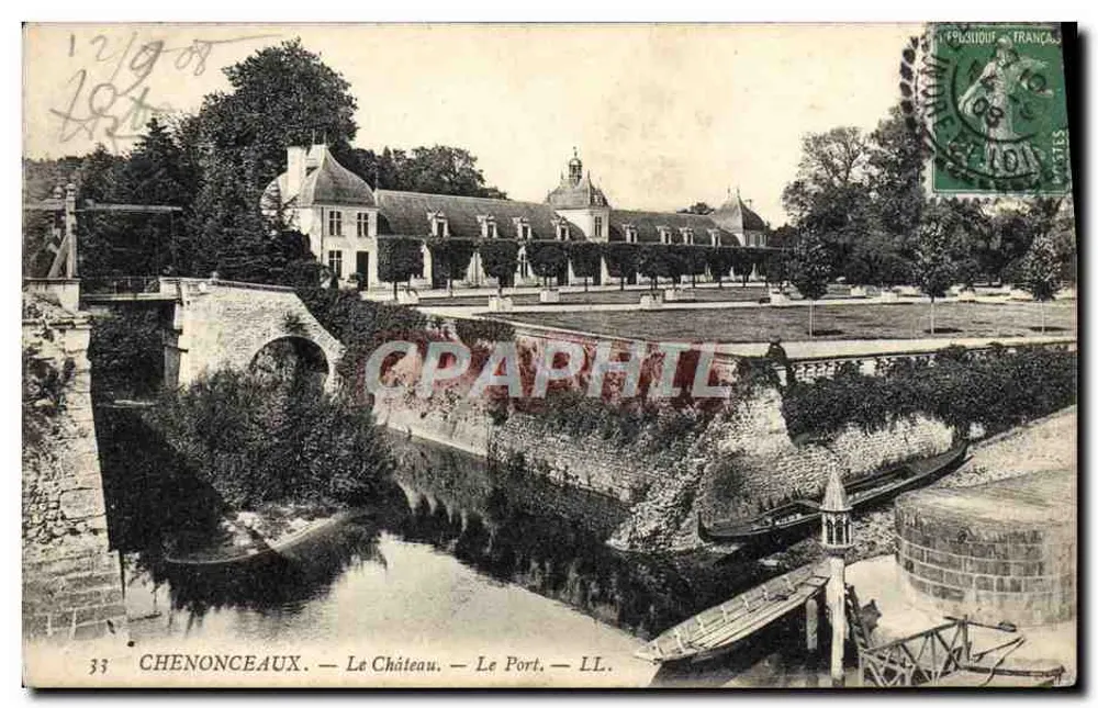 Chenonceaux — O Castelo — O Porto — LL. - Frente
