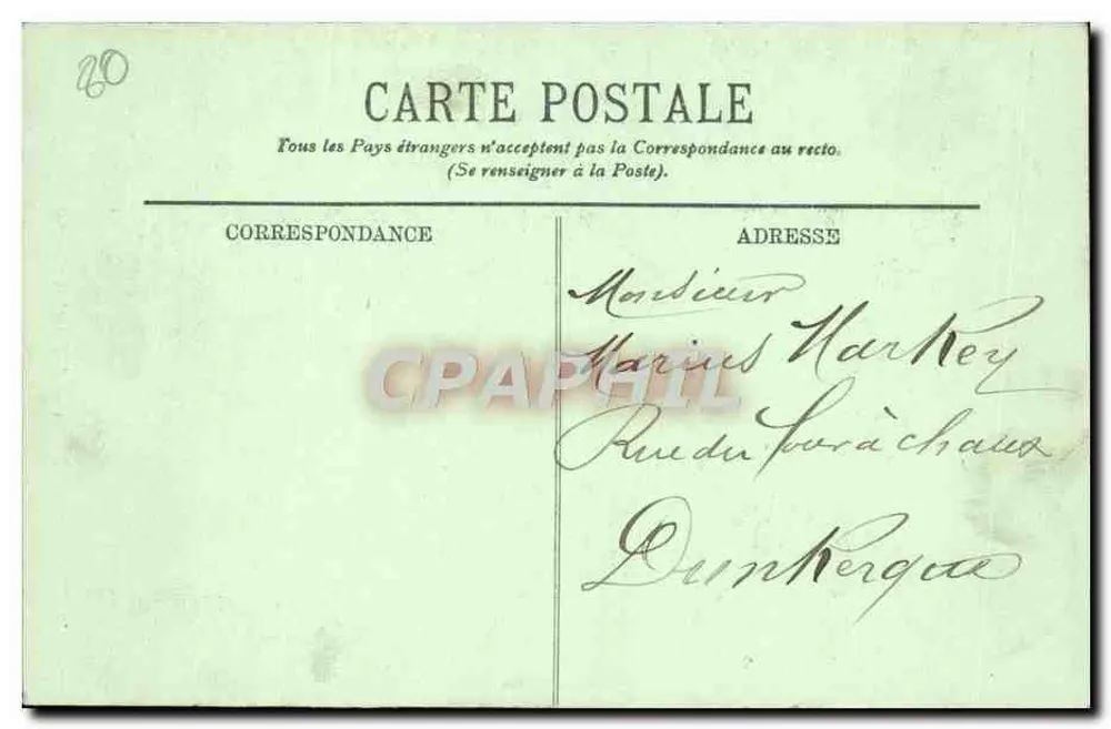 Abbeville — Die Statue des Admirals Courbet — Verlag Delannoy, n°71 - Rückseite
