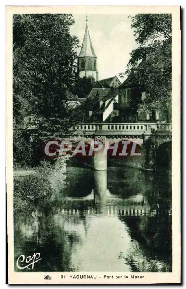 Haguenau — Ponte sobre a Moder — editor Cap, n° 31 - Frente