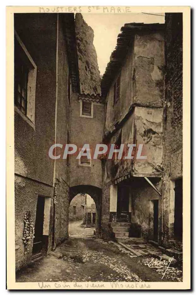 Moustiers Ste-Marie — Ein Stück des alten Moustiers — Verlag Édouard Schaub - Vorderseite