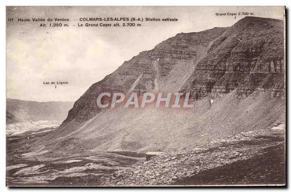 Hohe Schlucht des Verdon — COLMARS-LES-ALPES (B-A.) Sommerstation — Ausgabe Nice - Vorderseite