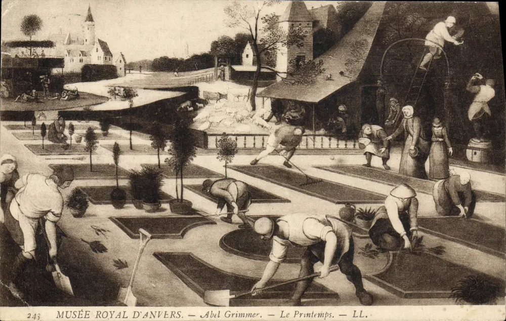 Museu Real de Anvers — Abel Grimmer — A Primavera — LL. - Frente