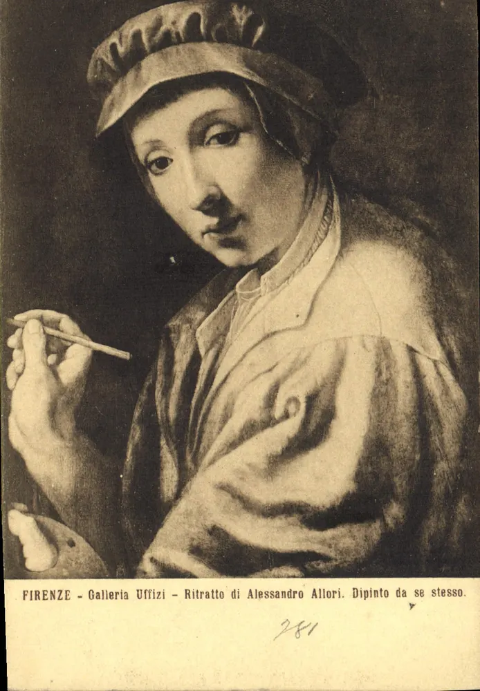FIRENZE - Galleria Uffizi - Porträt von Alessandro Allori. Gemalt von ihm selbst. - Vorderseite