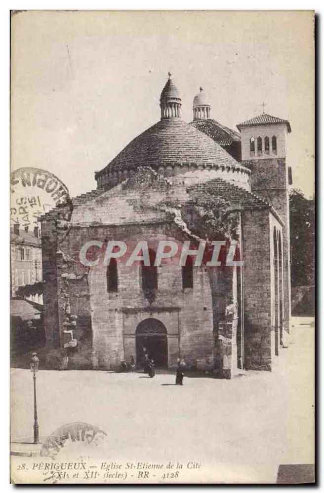 Périgueux — Igreja de São Etienne da Cidade (séculos XI e XII) — BR - 4128 - Frente
