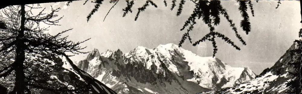 Chamonix - Mont Blanc (4.807 m.) - ponto culminante dos Alpes e cume da Europa — Éditions du Glacier du Chamonix - Frente