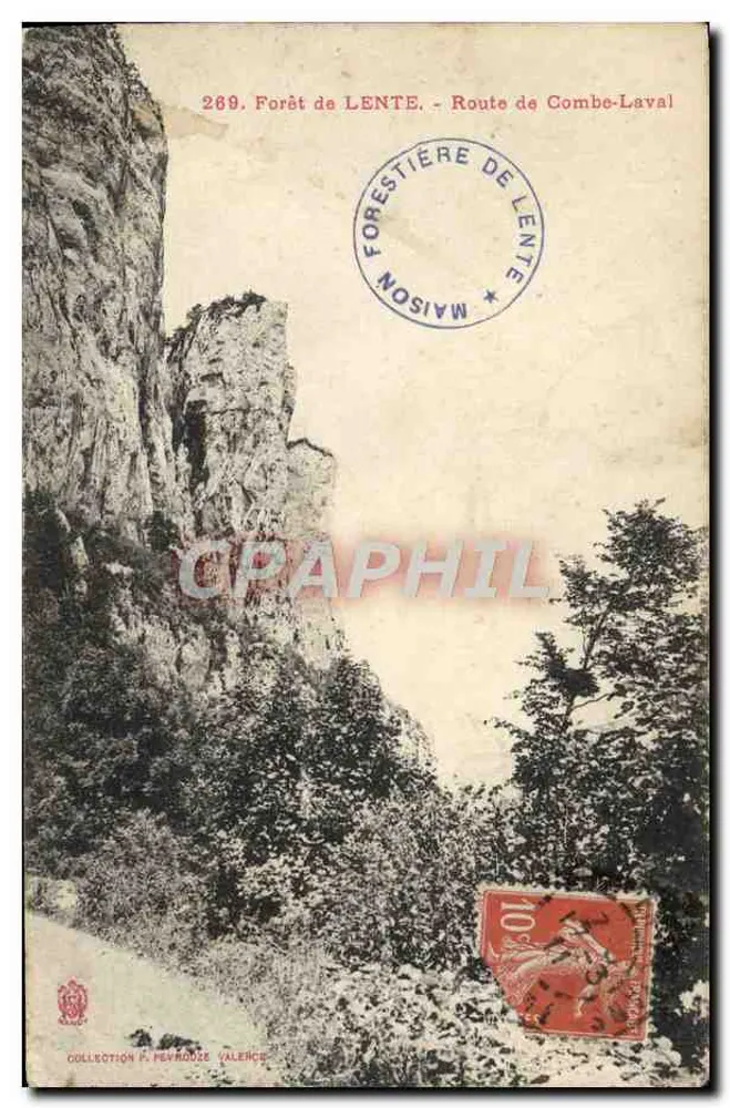 Forêt de Lente - Route de Combe-Laval — Coleção P. Pevrouze, Valence - Frente